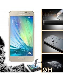 Pellicola vetro temperato proteggi schermo 9H per Samsung Galaxy a3 a300f