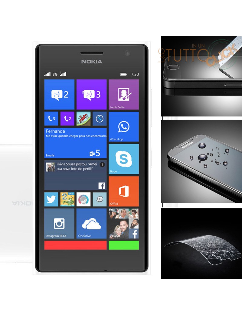 Pellicola vetro temperato proteggi schermo per Nokia lumia 730