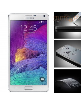 Pellicola vetro temperato proteggi schermo per Samsung Galaxy Note 4 SM-N910 tempered glass