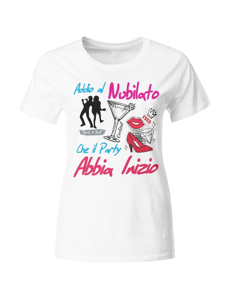 Shirtgeil Maglietta La Sposa Slim Fit - Addio Al Nubilato In Puro Cotone - 3