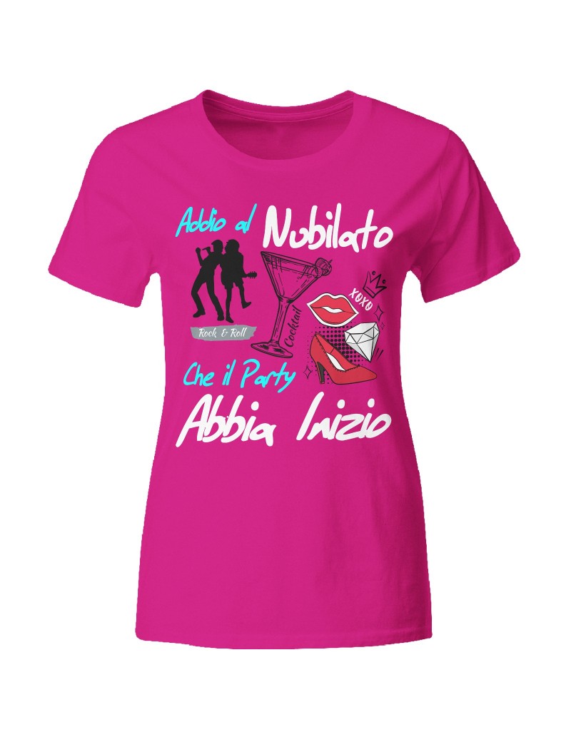 T-shirt donna Addio al Nubilato Home Spa, Challenge online per festa a casa PERSONALIZZABILE con il NOME della SPOSA