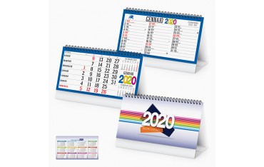 Calendario personalizzabile da Tavolo personalizzato 2020 Gadget Natale PA725