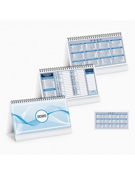 Calendario da tavolo personalizzabile 2020 Gadget aziendale Promozionale PA710BL