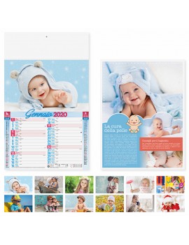 Calendari personalizzati 2020 illustrati olandese da parete muro bambini PA095