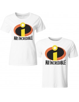 Coppia di magliette t shirt MRs MR Incredible idea regalo san valentino GR372