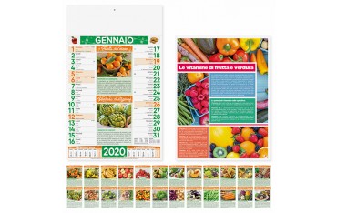 Calendari personalizzati 2020 promo parete muro frutta verdura fruttivendolo PA146