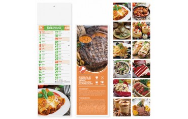 Calendari silhouette aziendali 2020 promo parete muro Gastronomia food PA187