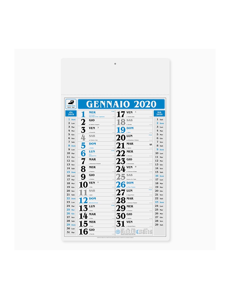 Calendari personalizzati 2020 aziendali olandese parete muro GIGANTE PA520BL