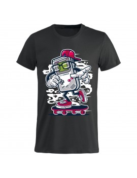 T-shirt Uomo donna bambino - GameBoy in skate GR241 -...