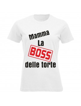 T-shirt Maglietta festa della Mamma - Mamma boss delle...