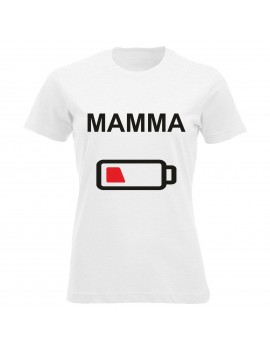 T-shirt Maglietta festa della Mamma - Low Battery GR70 -...