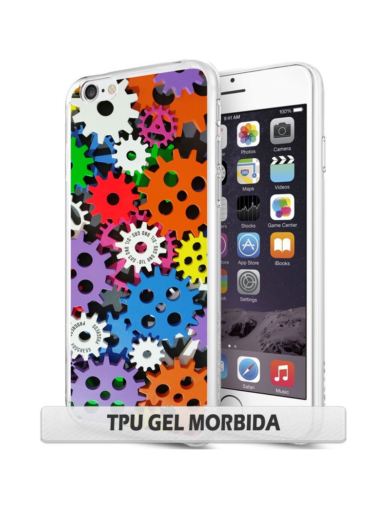 Cover per Apple Iphone X XS - TPU GEL / bordo trasparente