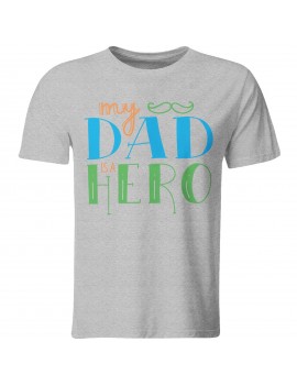 Maglia maglietta t shirt festa del Papà Padre idea regalo IL MIO EROE GR409