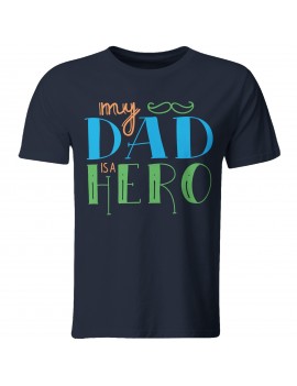 Maglia maglietta t shirt festa del Papà Padre idea regalo IL MIO EROE GR409