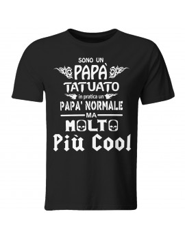 Maglia maglietta t shirt festa del Papà idea regalo TATUATO NORMALE FICO GR412