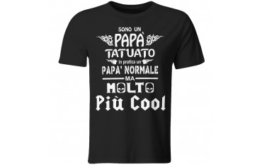 Maglia maglietta t shirt festa del Papà idea regalo TATUATO NORMALE FICO GR412
