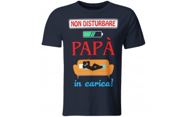 Maglia maglietta t shirt festa del Papà padre idea regalo NON DISTURBARE GR415