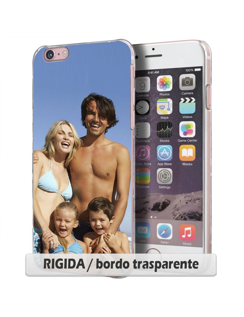 Cover per LG Q8 - RIGIDA / bordo trasparente