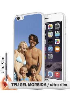 Cover per Samsung Galaxy A3 A300F - TPU gel ULTRA SLIM/bordo trasparente
